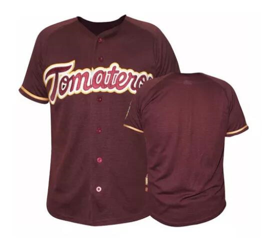 Men's Tomateros de Culiacán Campeones Burgundy Stitched Jersey